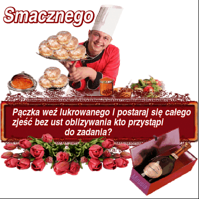 Pączka weź lukrowanego i postaraj się całego zjeść